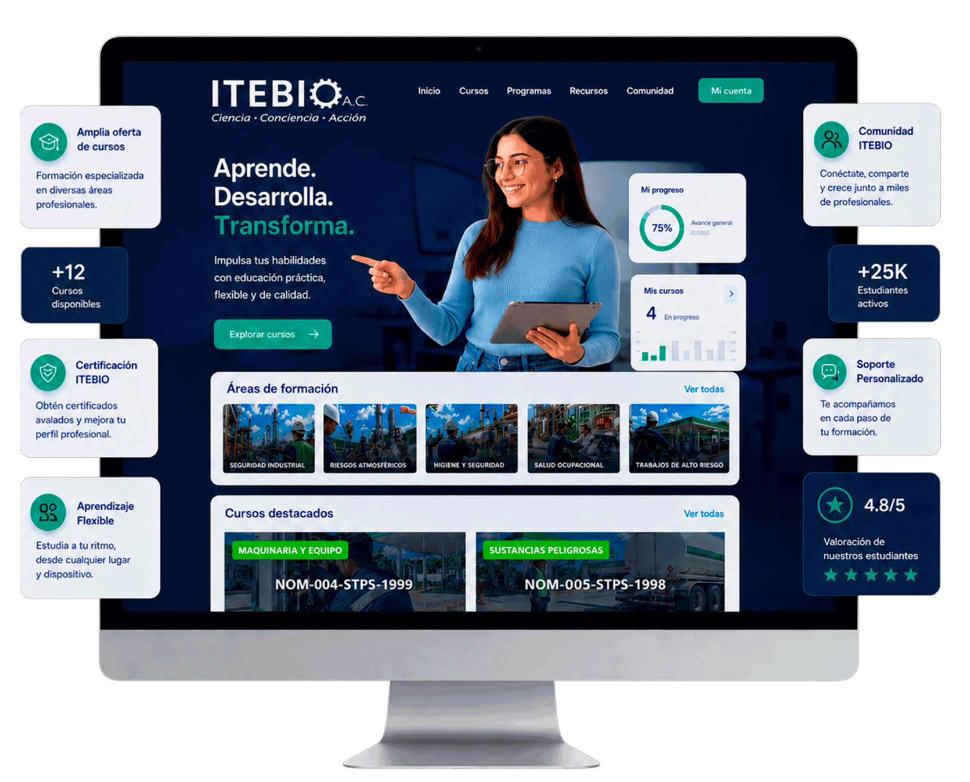 Plataforma LMS de capacitación ITEBIO